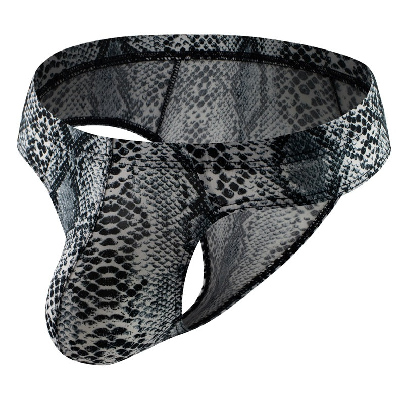 Wild Instinct Men’s Sexy Animal Print Underwear – Tiger, Leopard & Snake Pattern Briefs
