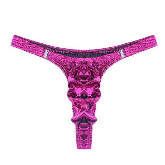 Men’s Metallic Erotic Thong – Bold, Shiny & Sensual Underwear for Confident Men