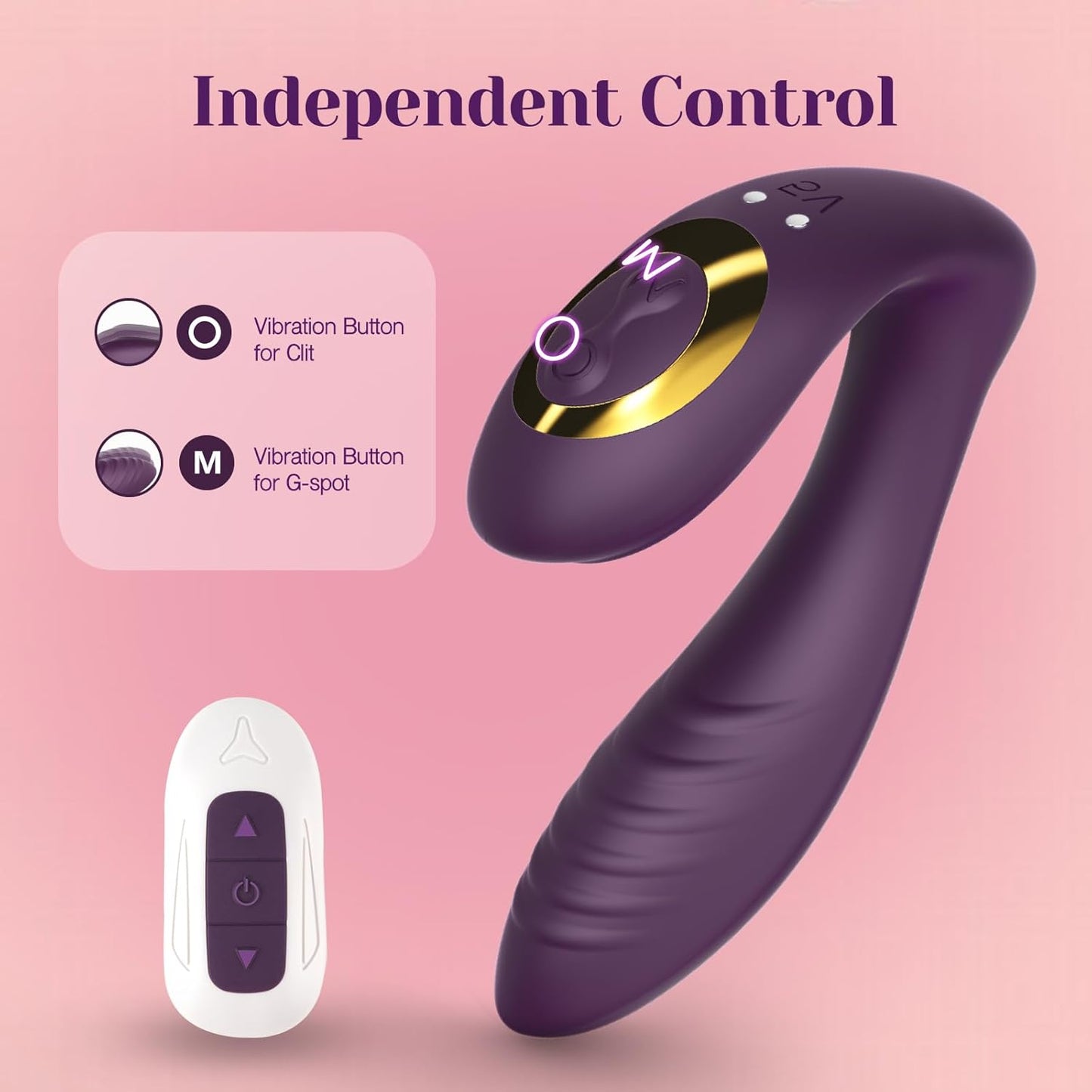 Vibrant Pulse Remote-Controlled Dual-Stimulation Vibrator