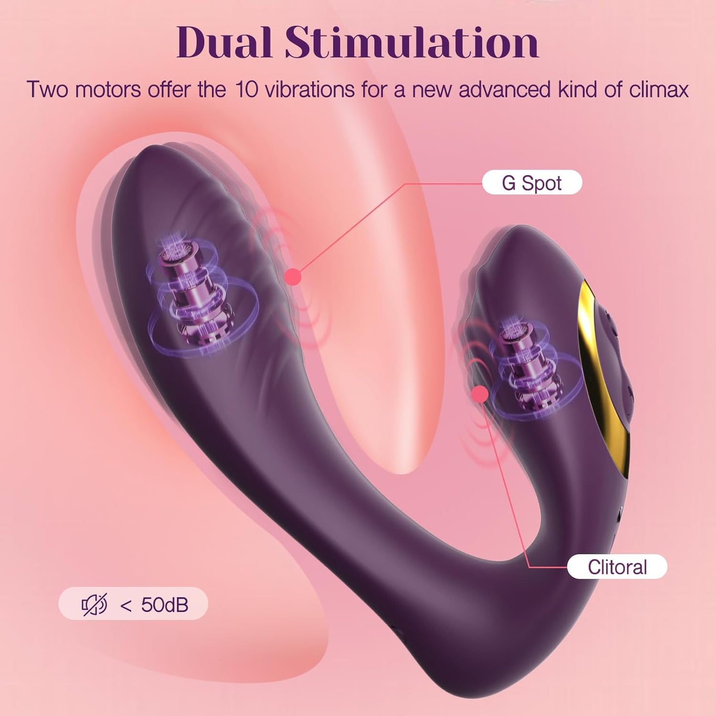 Vibrant Pulse Remote-Controlled Dual-Stimulation Vibrator