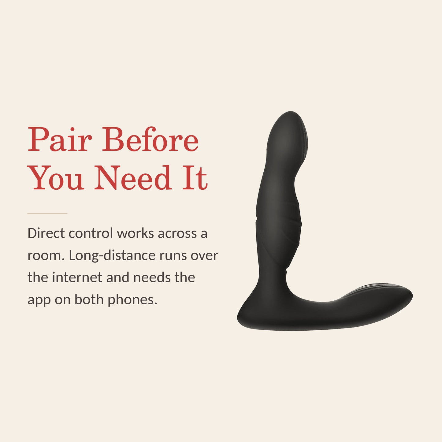 ApexPulse feature banner: pair over Bluetooth before you need it — long-distance control needs the app on both phones