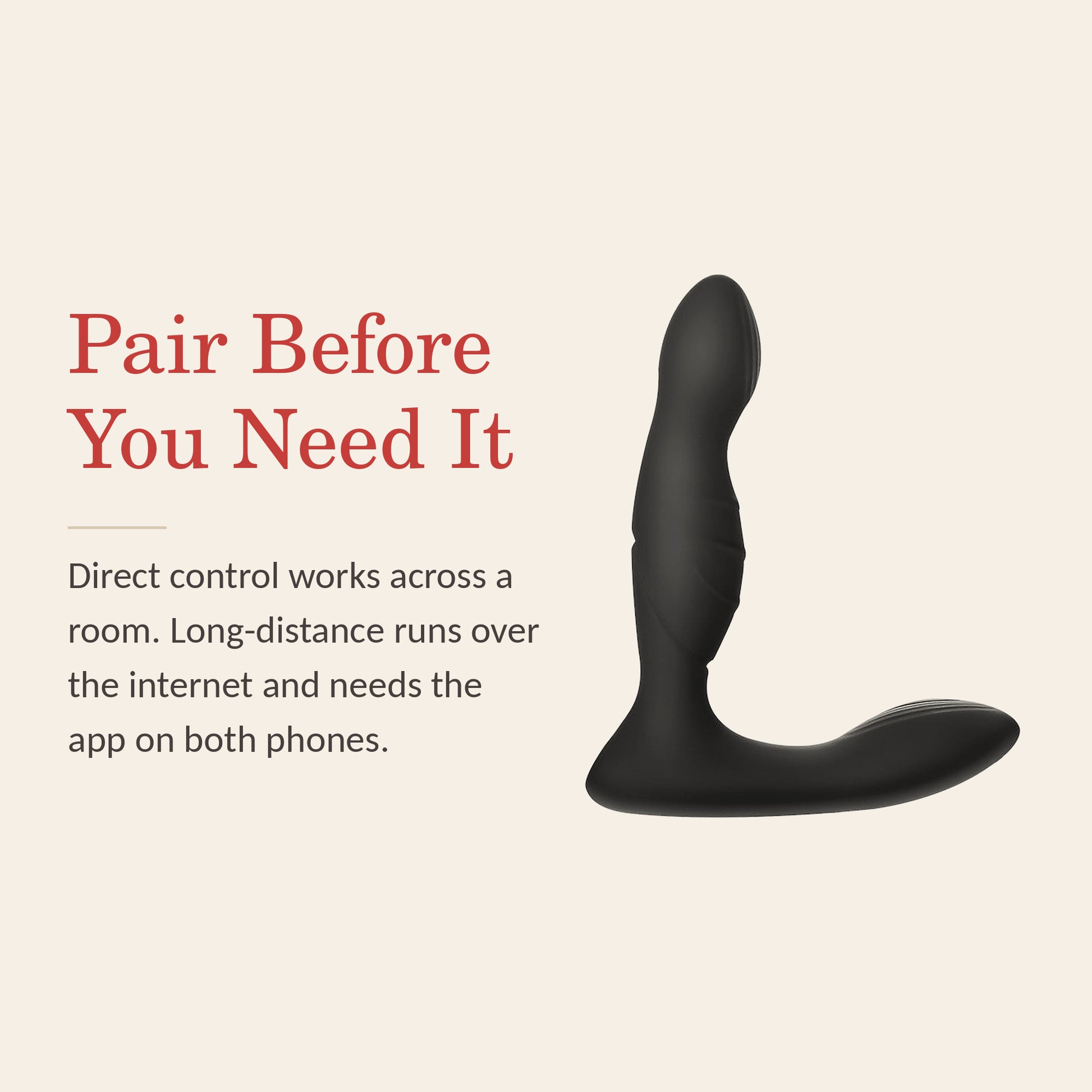 ApexPulse feature banner: pair over Bluetooth before you need it — long-distance control needs the app on both phones