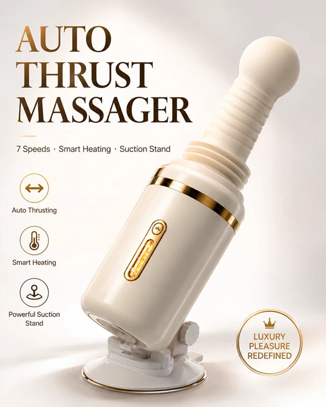 SteelBliss Pro — App-Controlled Auto-Thrusting AV Wand Vibrator