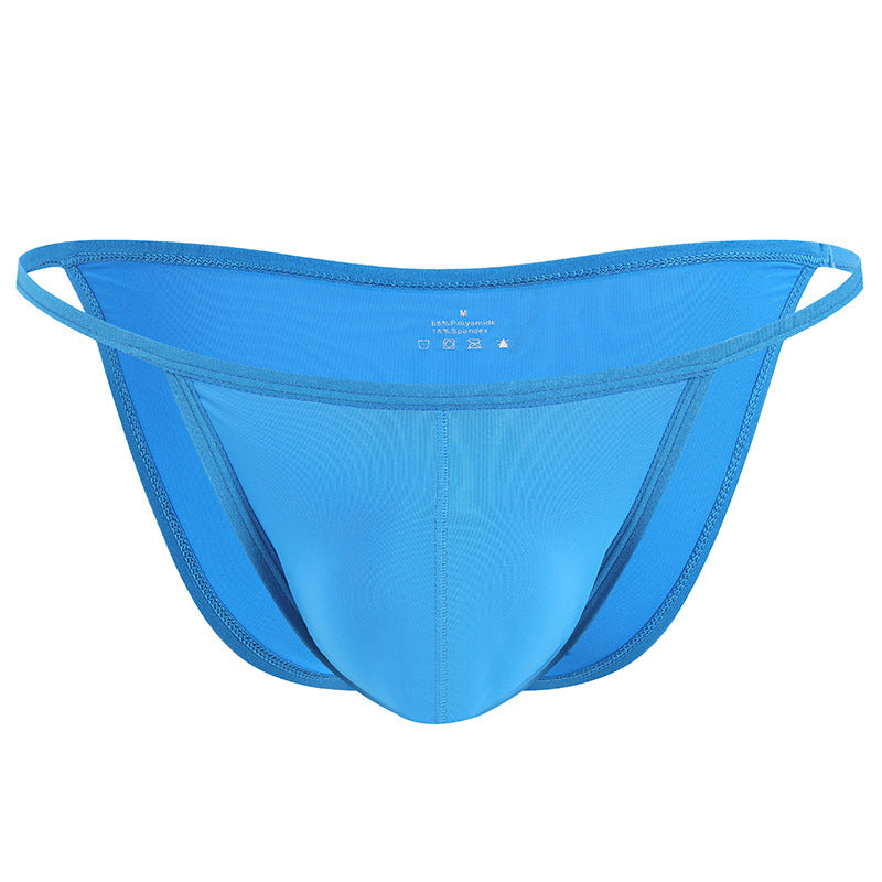 Men's Ice Silk Briefs — Contour Pouch Low-Rise Underwear