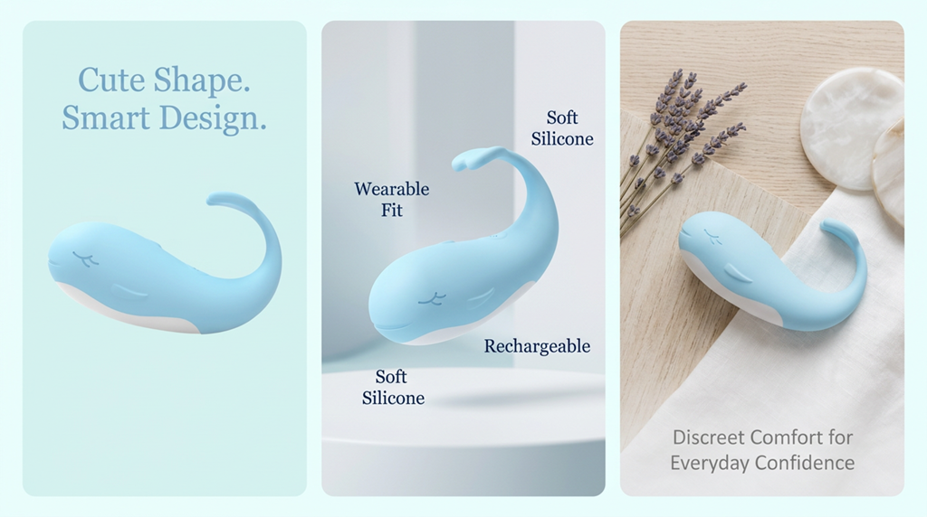 TidalBliss Whale — Wearable Vibrating Egg